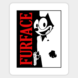 Felix the Cat - Furface parody 2.0 (for light tees) Magnet